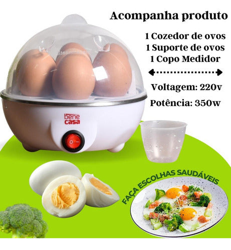 Cozedor Ovos Máquina De Cozinhar A Vapor Egg Cooker 220v