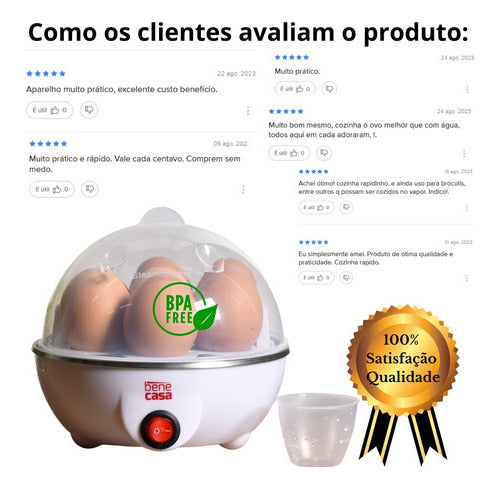 Cozedor Ovos Máquina De Cozinhar A Vapor Egg Cooker 220v