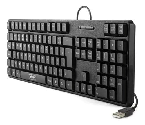 Teclado Usb Standard Padrão Pt-brabnt 107 Tecla Knup Kp-2044