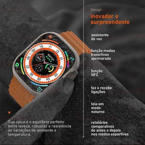 Relogio Smartwatch Hw 8 Ultra Mini 41mm Original Nfe